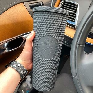 Black Matte Studded Starbucks Tumbler